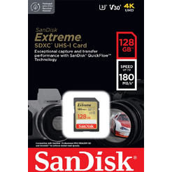 Карта памяти SanDisk Extreme SDXC SDSDXVA-128G-GNCIN 128GB
