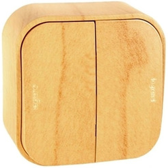 Выключатель Legrand Quteo 782262 (дерево)