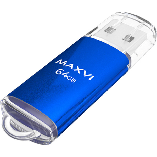 USB флеш-накопитель Maxvi MP 64GB 2.0 blue