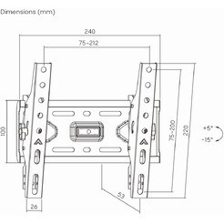 Кронштейн для телевизора Roome KL36-22T-R