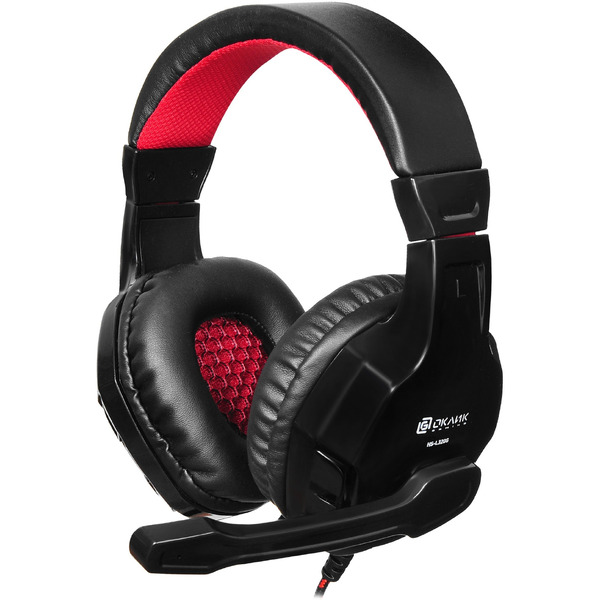 Наушники Oklick HS-L320G Phoenix (черный/красный)