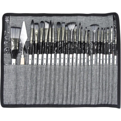 Набор кистей BRAUBERG ART DEBUT 201048 (23 шт+мастихин)