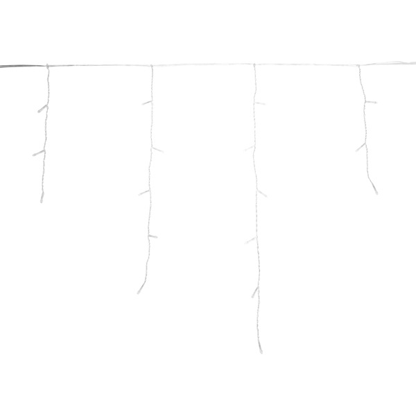 Гирлянда светодиодная NEON-NIGHT 255-596 Айсикл, диоды ТЕПЛЫЕ БЕЛЫЕ, 588LED