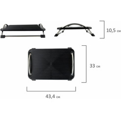 Подставка для ног Brauberg 531488 (черный)