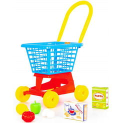 Тележка игрушечная Полесье Supermarket №1 с набором продуктов 67890