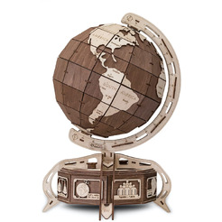 Механическая модель в виде конструктора EWA Глобус (коричневый)
