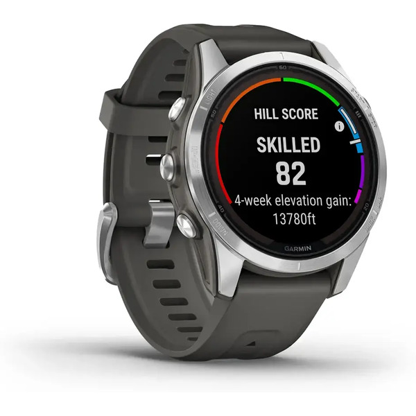 Умные часы Garmin Fenix 7S Pro Solar (серебро/графит)