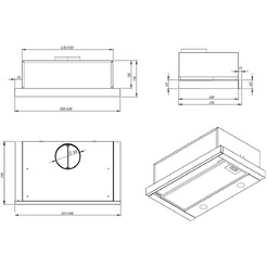 Вытяжка Akpo Light Eco Glass Twin 60 WK-7 (бежевый)