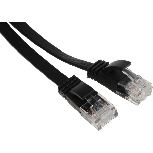 Патч-корд BURO BU-C6-FLAT-0.5M-B