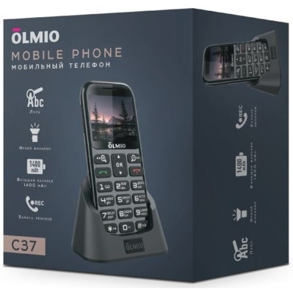 Мобильный телефон Olmio C37 (черный)
