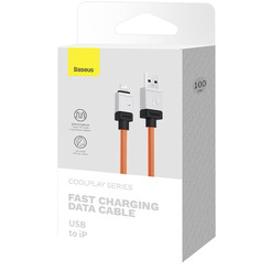 Кабель Baseus CoolPlay Series Fast Charging Cable USB Type-A to Lightning CAKW000407 (1 м, оранжевый)