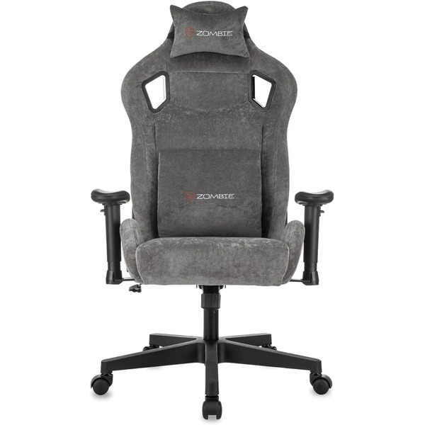 Кресло игровое Zombie Ghost Fabric (серый)