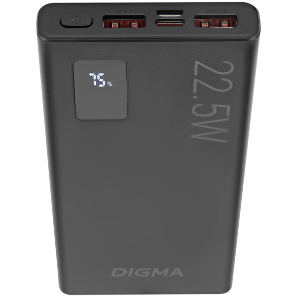 Портативное зарядное устройство Digma DGPF10A 10000mAh (черный)