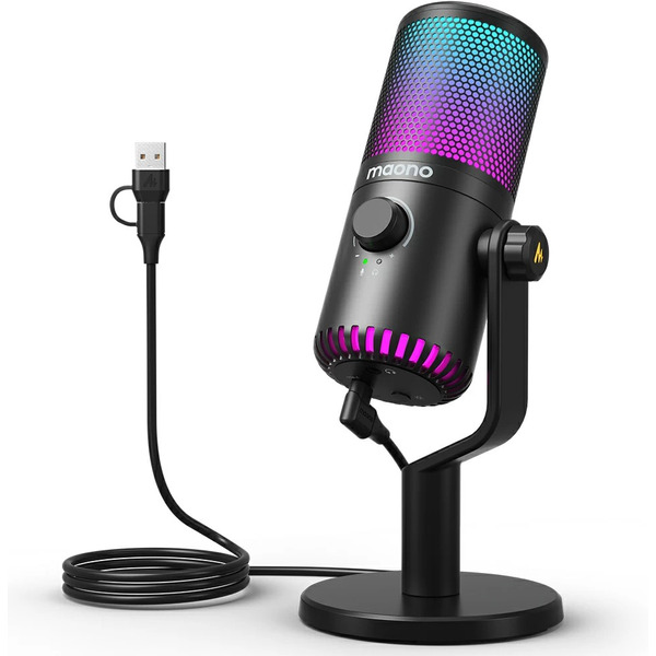 Микрофон Maono DM30 RGB (черный)