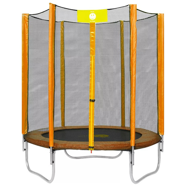 Батут Smile outside STO-183 оранжевый 6фт. с защит.сеткой