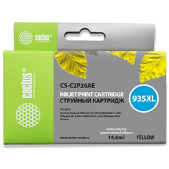 Картридж струйный Cactus CS-C2P26AE №935XL (желтый)