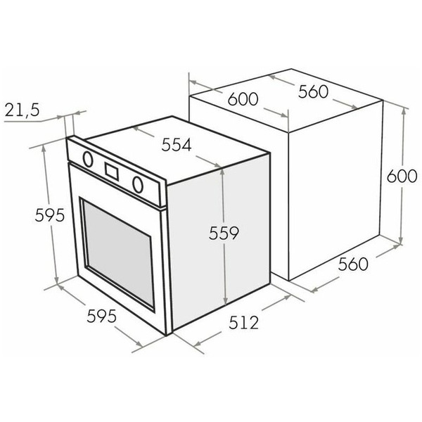 Шкаф духовой электрический MAUNFELD EOEM.589W