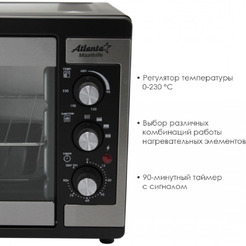 Электропечь Atlanta ATH-1406 (black)