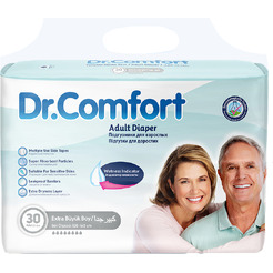 Подгузники для взрослых Dr.Comfort Adult Diaper Jumbo pack XLarge-30 30шт