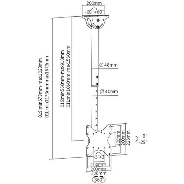 Кронштейн для телевизора Arm Media LCD-1600
