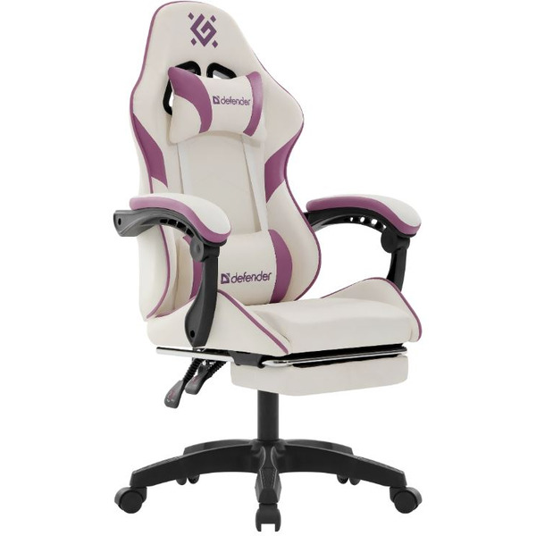 Кресло компьютерное Defender Serenity (белый/фиолетовый)