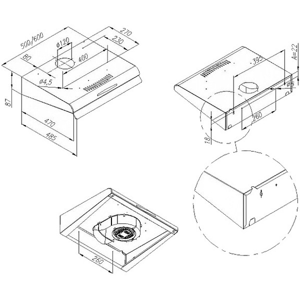 Вытяжка MAUNFELD MPA 50 (коричневый)