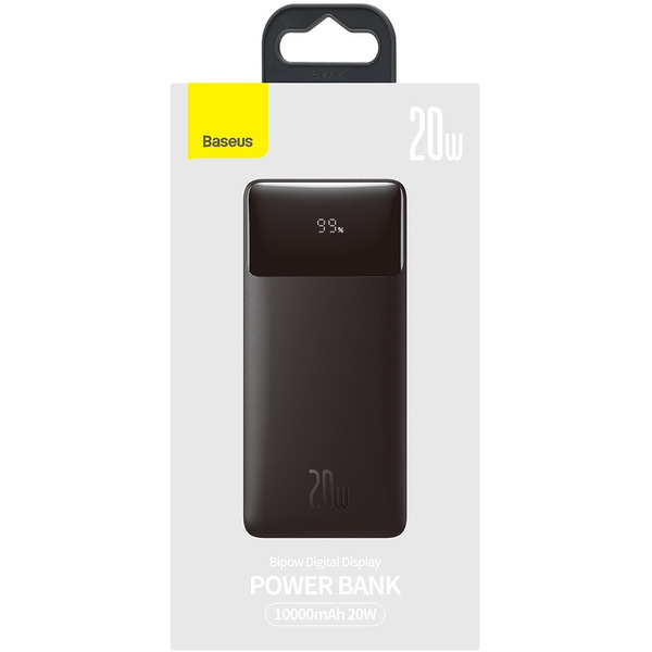 Внешний аккумулятор Baseus Bipow Digital Display Fast Charge 10000mAh (PPBD050301) черный