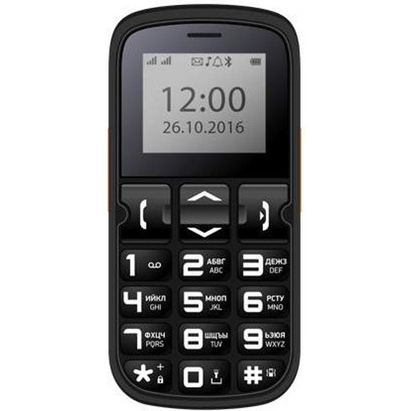 Мобильный телефон Vertex С306 черный