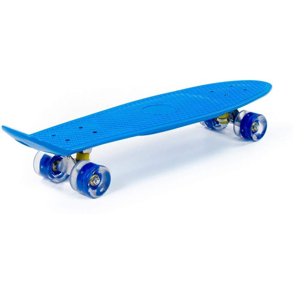 Доска роликовая Полесье 89359 (66 см) синяя с синими колёсами