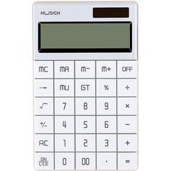 Калькулятор Deli ENS041 (белый)