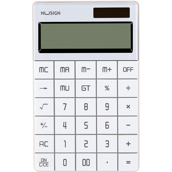 Калькулятор Deli ENS041 (белый)