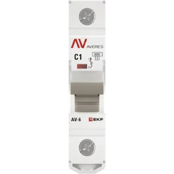 Выключатель автоматический EKF Averes AV-6 1P 1A (C) 6kA