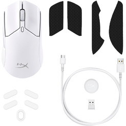 Игровая мышь HYPERX Pulsefire Haste 2 Wireless белый, 6N0A9AA