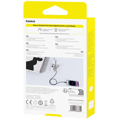 Кабель Baseus Silky Series Fast Charging Cable USB Type-A - Lightning (1 м, черный)