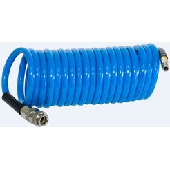 Шланг полиуретановый спиральный с фитингами FUBAG 8х12 5 м (170304)