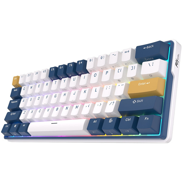 Клавиатура Royal Kludge RK61 Plus RGB (белый, RK Brown)