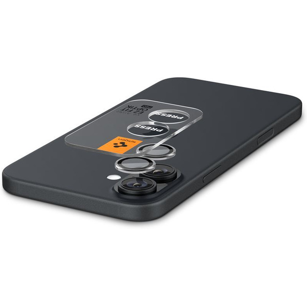 Защитное стекло Spigen Optik Optik Pro Ez Fit Camera Protector для iPhone 16/16 Plus AGL08531 (2 шт)