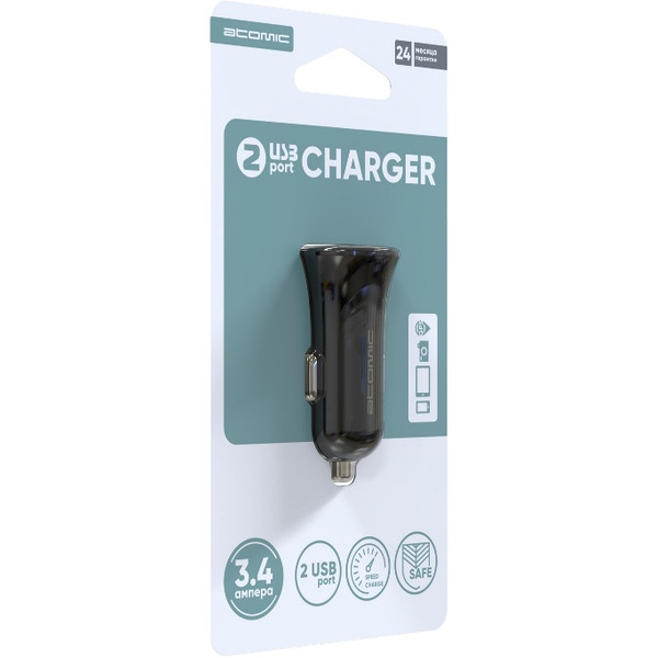 Автомобильное зарядное устройство ATOMIC C240