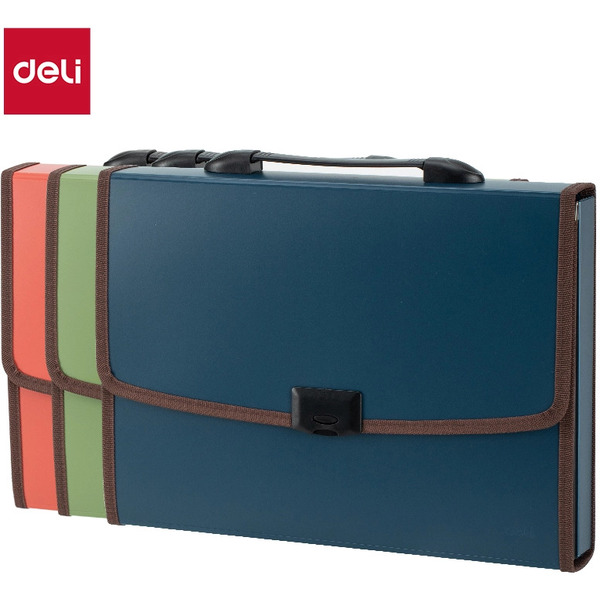 Папка-портфель DELI E5577BLUE