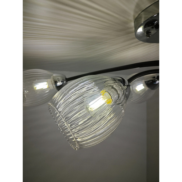 Потолочный светильник Mirastyle BL-7625/6 CR+BK