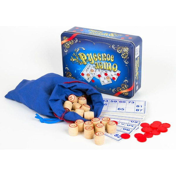 Настольная игра Десятое королевство Лото Русское (ж/б синяя) 1780