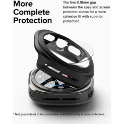 Чехол с защитным стеклом Ringke SLIM+Glass для Galaxy Watch Ultra 47mm 2024/ 2025 MATTE BLACK