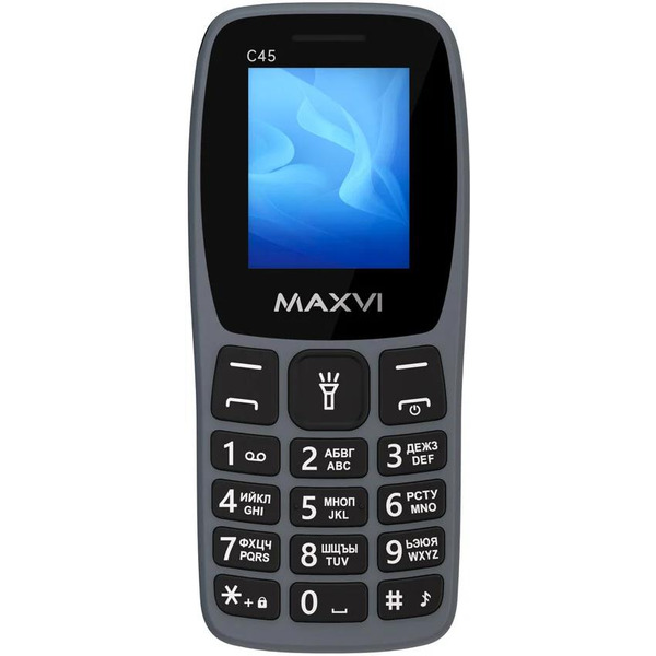 Кнопочный телефон Maxvi C45 (серый)