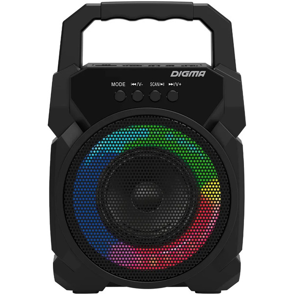 Портативная колонка  Digma D-PS1500 (черный)