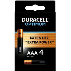 Батарейка DURACELL Optimum LR03/MX2400 4BP 4шт