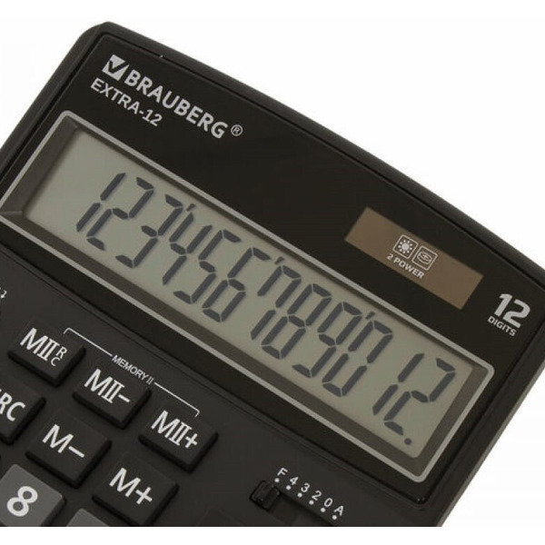 Калькулятор Brauberg Extra-12-bk (250481)