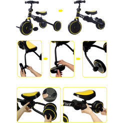 Беговел BubaGo Flint BG-F-109-3 Черно-желтый