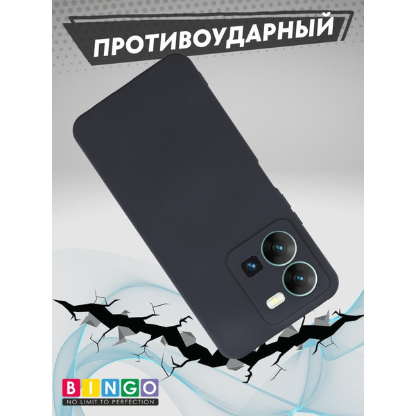 Бампер BINGO Liquid TPU для VIVO Y35 Черный