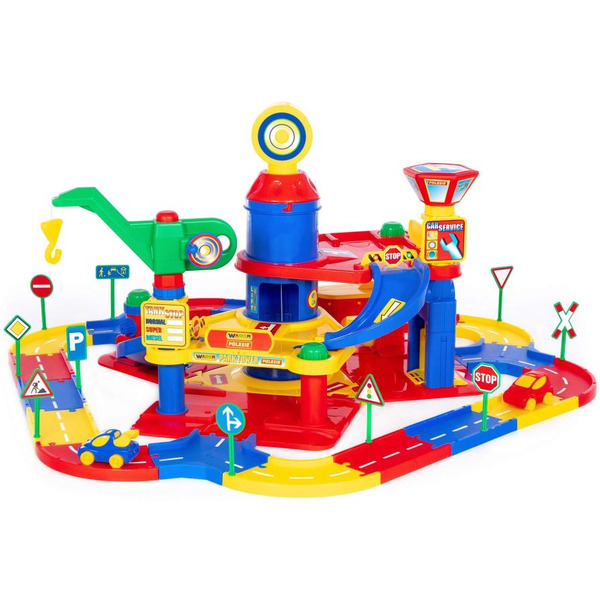 Паркинг Полесье 37862  3-уровневый с дорогой и автомобилями (в коробке)