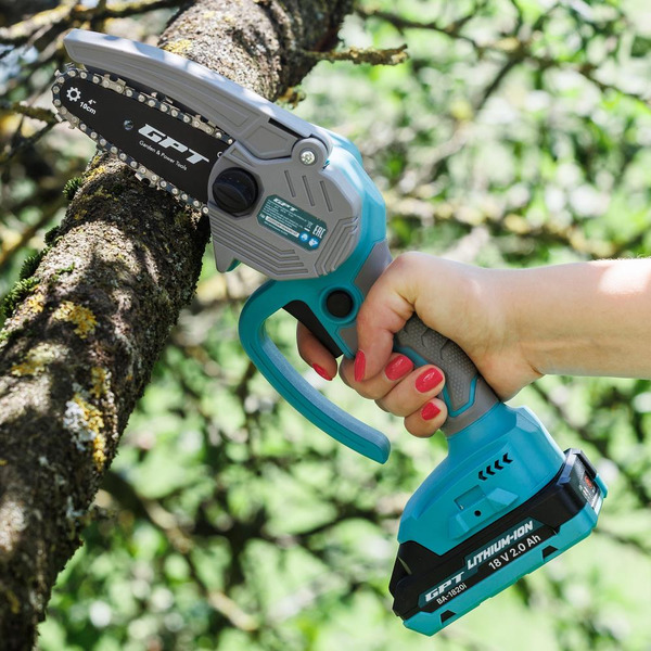 Аккумуляторная цепная мини пила GPT GBC-M1804A-22